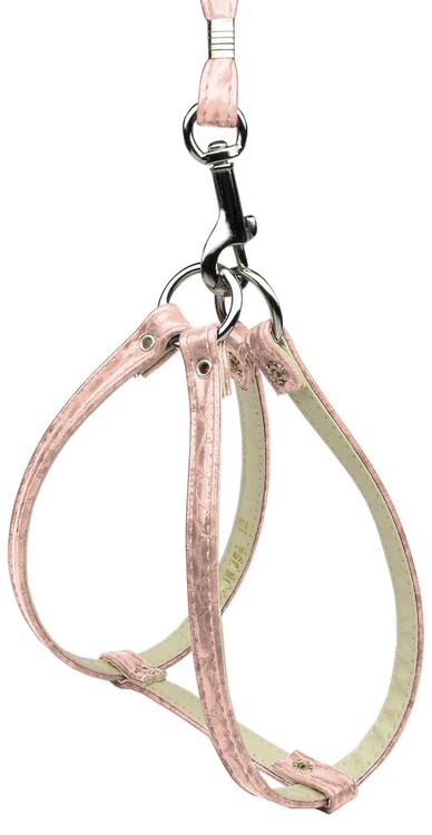 Faux Snake Skin Step In Harness Pink 8